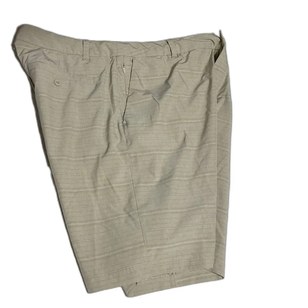Hang Ten Men’s Flat Front Shorts - Light Khaki